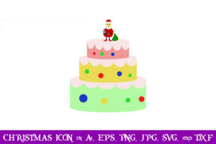 Cake Christmas Icon: A Festive Graphics Asset for Local Brands