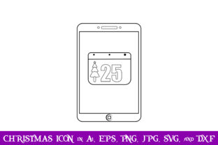 Calendar Smartphone Christmas Icon: A Versatile Graphics Asset