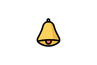 Christmas Bell Filled Outline Icon: A Designer Review