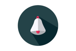 Christmas Bell Flat Vector Icon: Graphics & Icons Review
