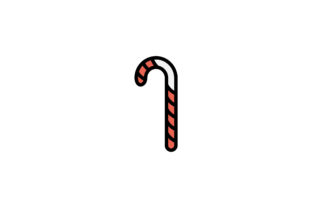 Christmas Chocolate Filled Outline Icon Graphics Review