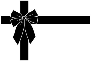 Christmas Gift Bow Graphics for Editorial Crafts