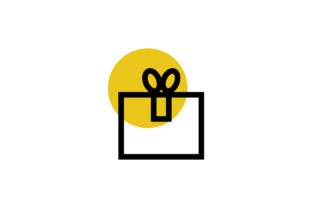 Christmas Gift Box Modern Vector Icon for Graphics
