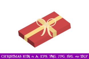 Gift Christmas Icon: A Festive Graphics Addition for Crafters