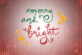 Merry and Bright Christmas Quotes for Festive Embroidery