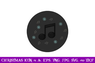 Music Christmas Icon: A Festive Graphic for Holiday Creations