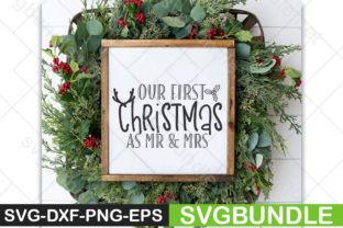 Our 1st Christmas As Mr. and Mrs. Graphics & Print Templates