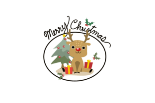 Reindeer and Christmas Tree Graphics for Crafts