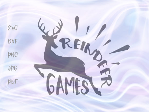 Reindeer Games Christmas Graphics for Crafts