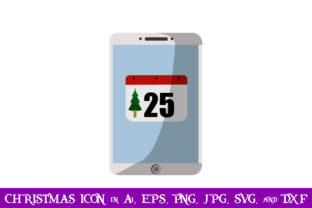 Smartphone Christmas Icon: A Festive Graphic for Local Brands