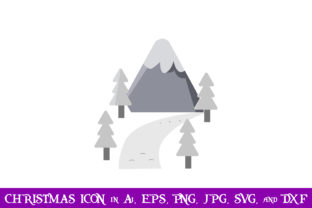 Snow Mount Christmas Icon: A Festive Graphics Essential