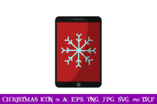 Snow Smartphone Christmas Icon: A Versatile Graphics Asset