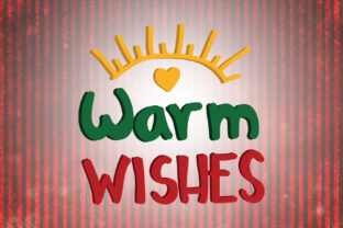 Warm Wishes Christmas Quotes: A Festive Embroidery Design