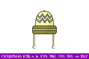 Winter Cap Christmas Icon: A Versatile Graphics Asset