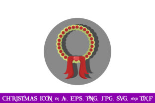 Wreath Christmas Icon: A Festive Touch for Your Projects